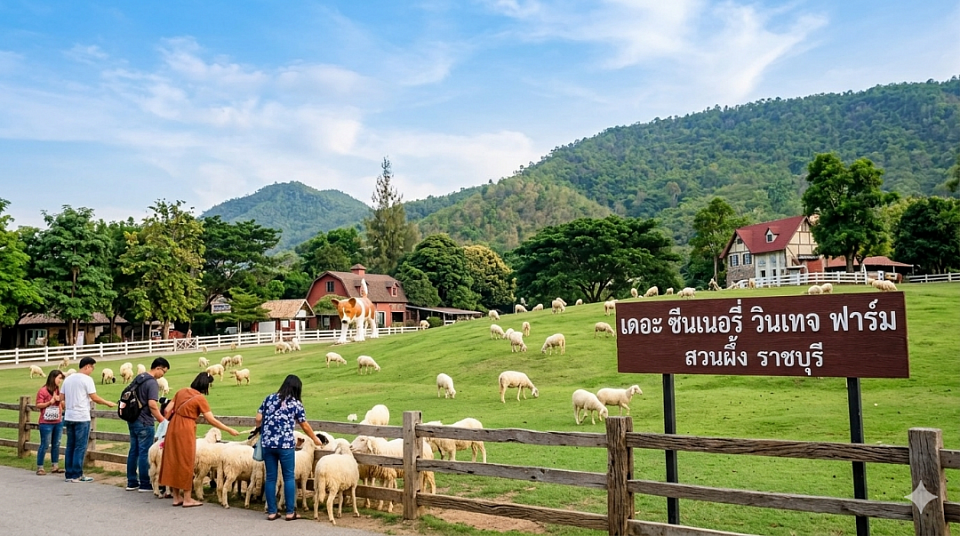 ฟาร์มแกะ camping สวนผึ้ง